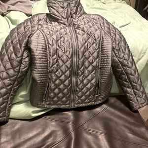 Cute Metallic Coat with pockets